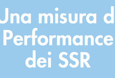 Progetto “Una misura di Performance dei SSR”