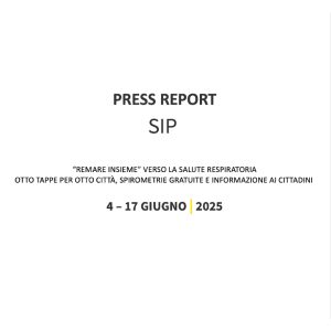 PRESS REPORT SIP “REMARE INSIEME” VERSO LA SALUTE RESPIRATORIA OTTO TAPPE PER OTTO CITTÀ, SPIROMETRIE GRATUITE E INFORMAZIONE AI CITTADINI 4–17 GIUGNO 2025