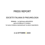 PRESS REPORT – REMaRe – La Settimana della BPCO